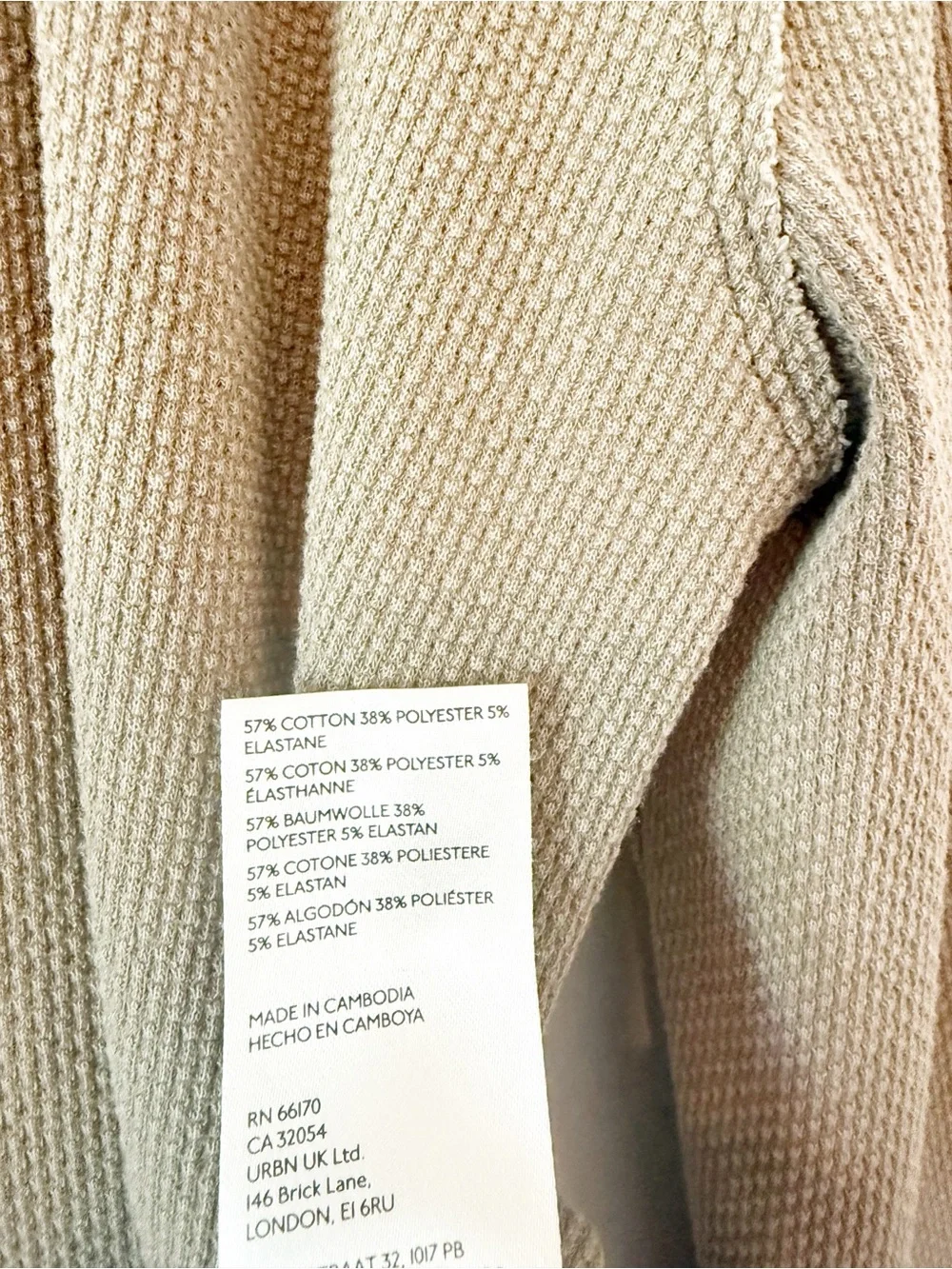 FREE PEOPLE Anakin Thermal Slouchy Henley Shirt Cobra Green Medium